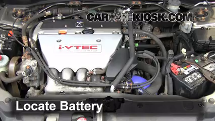 2002 Acura RSX Type-S 2.0L 4 Cyl. Batterie Changement